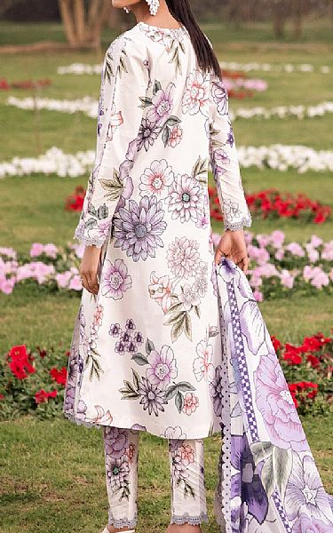 Alizeh White Lawn Suit | Pakistani Lawn Suits- Image 2