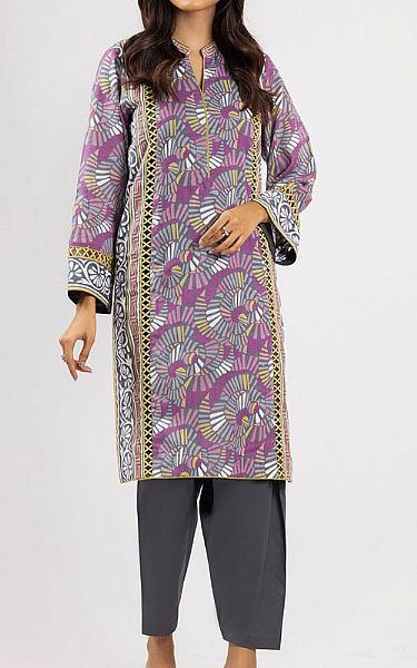 Plum Lawn Kurti | Alkaram Pakistani 