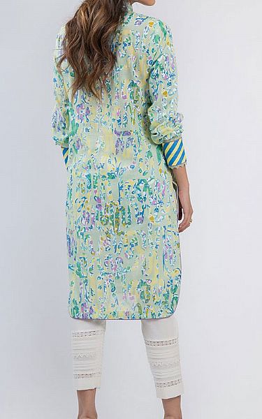 Alkaram Mint Green Lawn Kurti | Pakistani Dresses in USA- Image 2