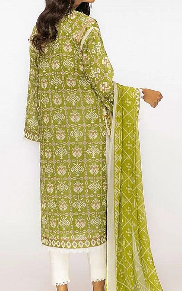Alkaram Green Lawn Kurti | Pakistani Dresses in USA- Image 2