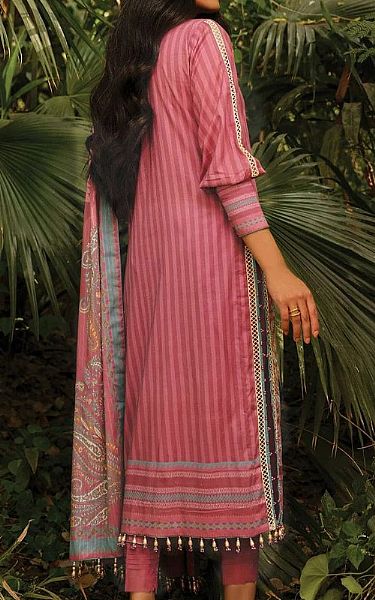 Alkaram Tea Pink Lawn Suit (2 Pcs) | Pakistani Dresses in USA- Image 2