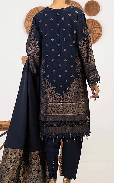 Alkaram Midnight Blue Jacquard Suit | Pakistani Dresses in USA- Image 2