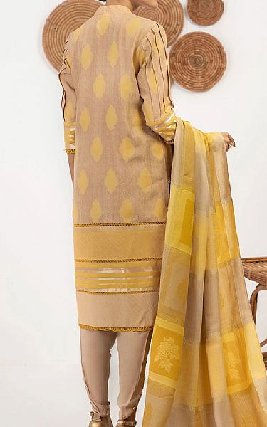 Alkaram Ivory Jacquard Suit | Pakistani Winter Dresses- Image 2