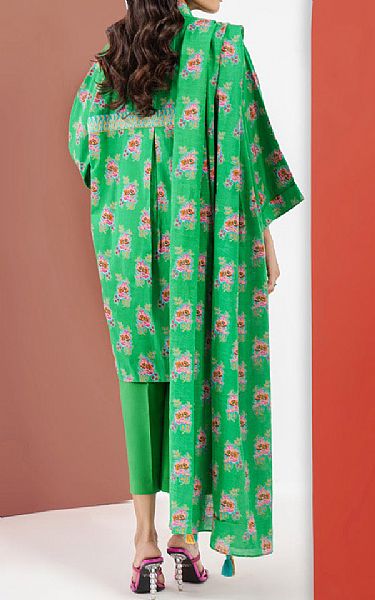 Alkaram Light Green Cambric Suit | Pakistani Lawn Suits- Image 2