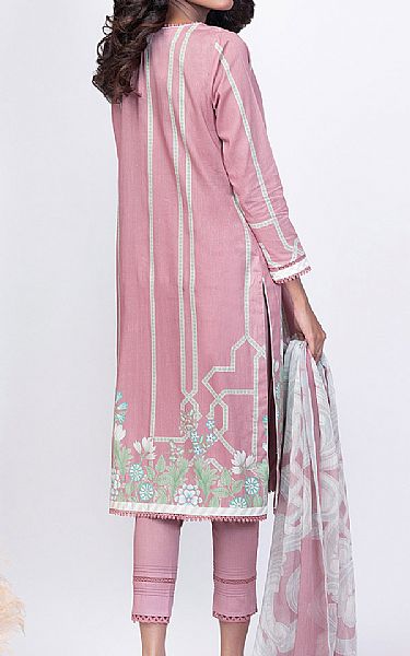 Alkaram Tea Rose Lawn Suit | Pakistani Dresses in USA- Image 2