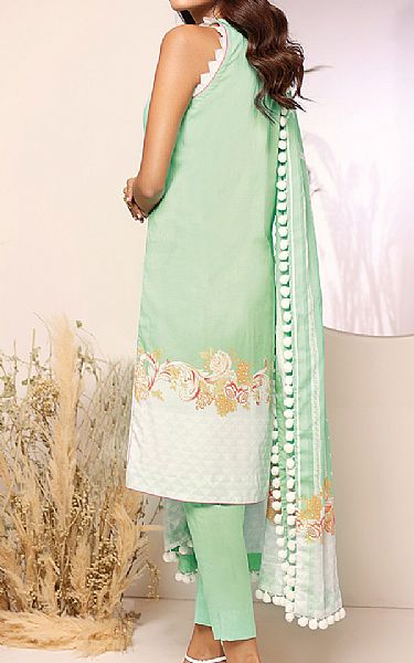 Alkaram Light Green Lawn Suit | Pakistani Dresses in USA- Image 2