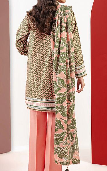 Alkaram Tea Pink Cambric Suit (2 Pcs) | Pakistani Lawn Suits- Image 2