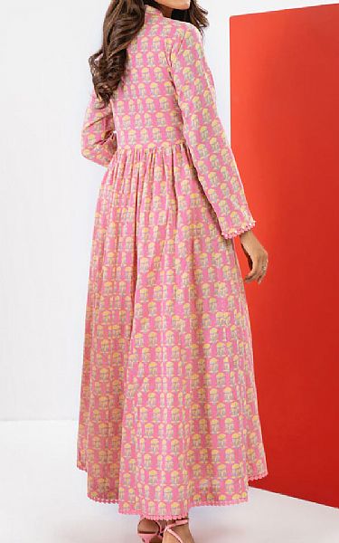 Alkaram Light Pink Cambric Kurti | Pakistani Lawn Suits- Image 2