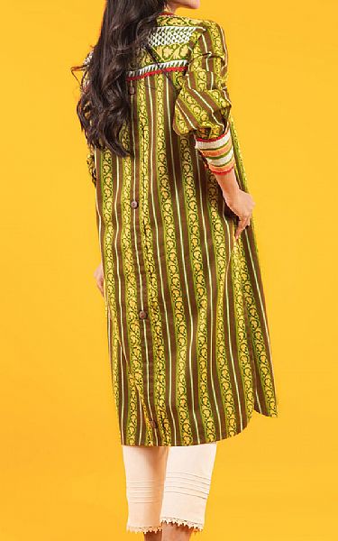 Alkaram Yellow Lawn Kurti | Pakistani Lawn Suits- Image 2