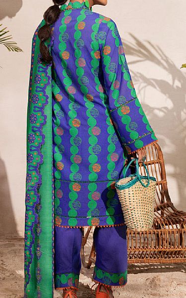 Alkaram Blueberry Viscose Suit | Pakistani Lawn Suits- Image 2
