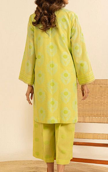 Alkaram Lime Blue Cambric Suit (2 Pcs) | Pakistani Winter Dresses in USA- Image 2