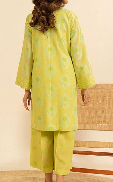 Alkaram Dull Yellow Cambric Suit (2 pcs) | Pakistani Winter Dresses in USA- Image 2