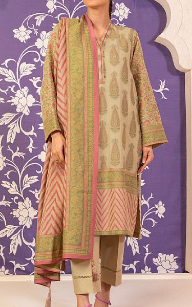 Alkaram Brandy Jacquard Suit | Pakistani Lawn Suits- Image 1