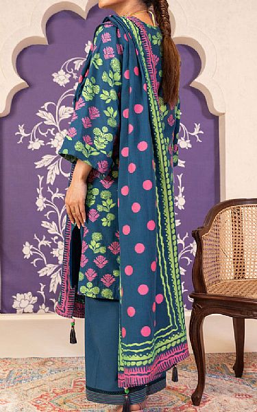 Alkaram Blue Zodiac Jacquard Suit | Pakistani Lawn Dress in USA- Image 2