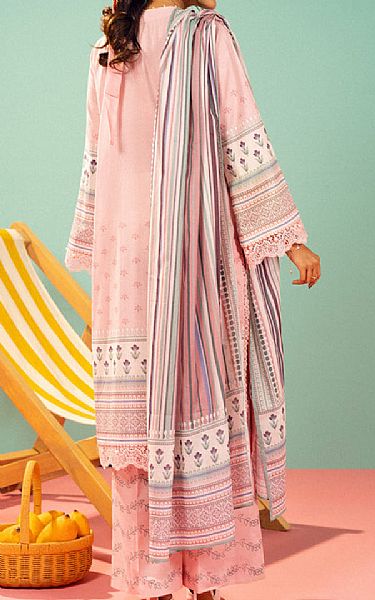 Alkaram Pink Lawn Suit | Pakistani Lawn Dress in USA- Image 2