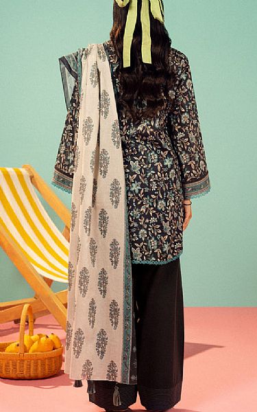 Alkaram Black Lawn Suit | Pakistani Lawn Dress in USA- Image 2