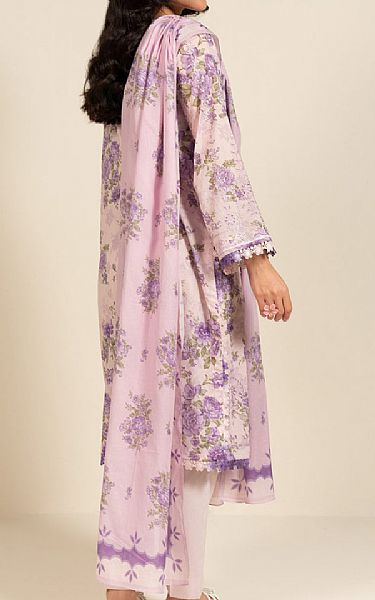 Alkaram Pastel Pink Lawn Suit | Pakistani Lawn Dress in USA- Image 2