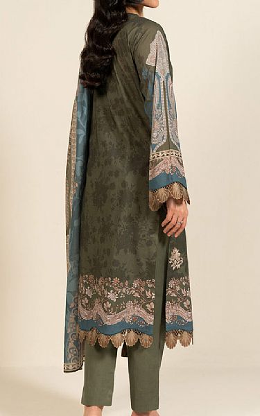 Alkaram Lunar Green Lawn Suit | Pakistani Lawn Dress in USA- Image 2