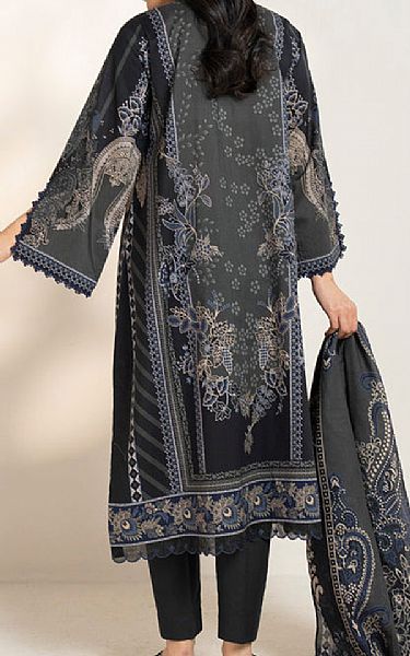 Alkaram Black Lawn Suit | Pakistani Lawn Dress in USA- Image 2