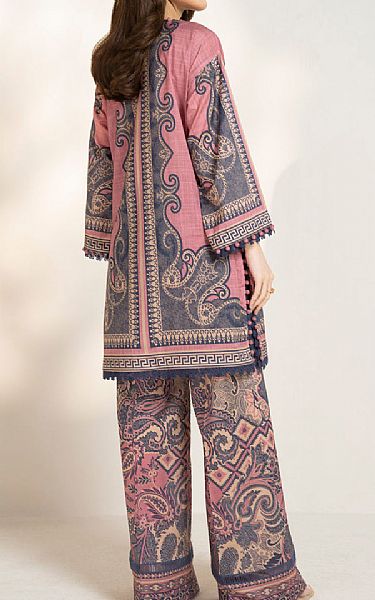 Alkaram Pink/Pickled Bluewood Lawn Suit (2 pcs) | Pakistani Lawn Dress in USA- Image 2