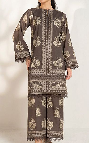 Alkaram Judge Grey Lawn Suit (2 pcs) | Pakistani Lawn Dress in USA- Image 1