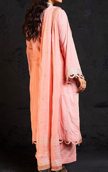 Alkaram Pink Lawn Suit | Pakistani Embroidered Chiffon Dresses- Image 2