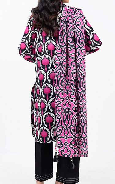 Alkaram Black/Pink Khaddar Suit | Pakistani Winter Dresses in USA- Image 2
