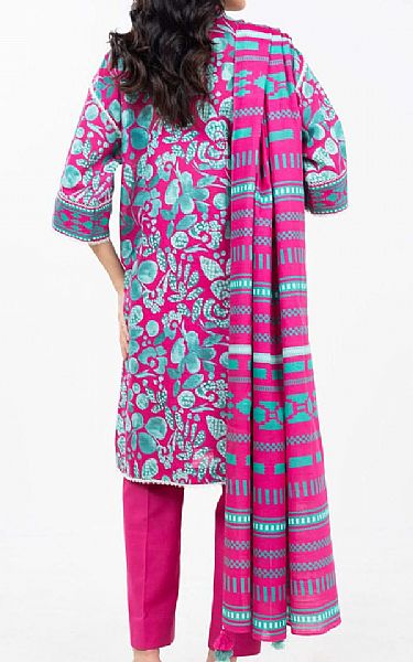 Alkaram Cerise Pink Khaddar Suit | Pakistani Winter Dresses in USA- Image 2
