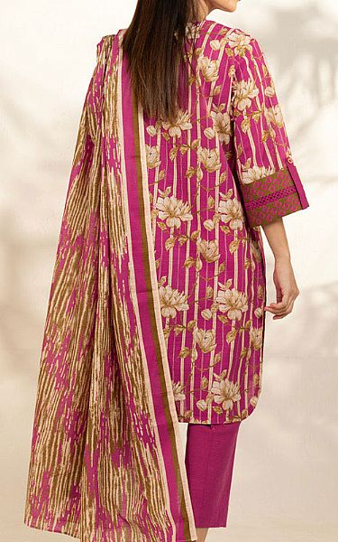 Alkaram Hot Pink Khaddar Suit | Pakistani Winter Dresses in USA- Image 2
