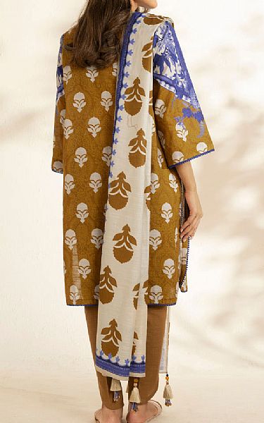 Alkaram Olive Khaddar Suit | Pakistani Winter Dresses in USA- Image 2