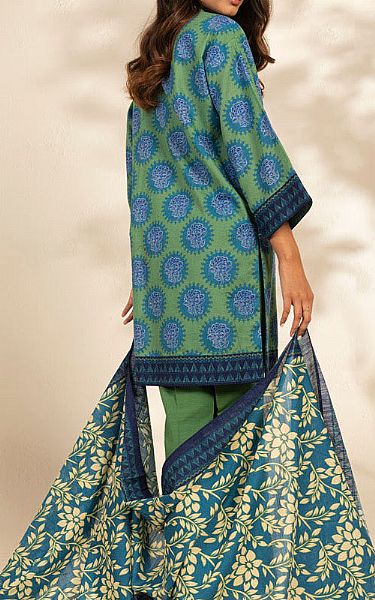 Alkaram Sea Green Khaddar Suit | Pakistani Winter Dresses in USA- Image 2