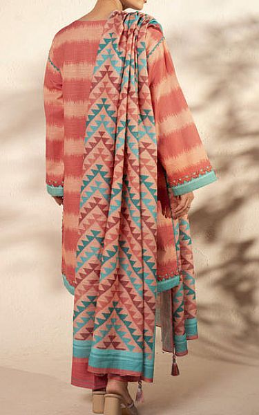 Alkaram Peach Khaddar Suit | Pakistani Winter Dresses in USA- Image 2