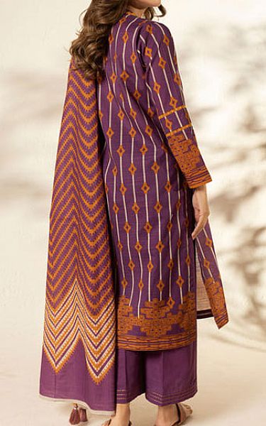 Alkaram Purple Khaddar Suit | Pakistani Winter Dresses in USA- Image 2