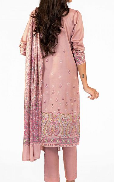 Alkaram Tea Pink Viscose Suit | Pakistani Dresses in USA- Image 2