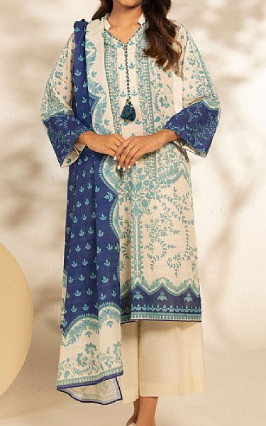 Alkaram Off-white Khaddar Suit | Pakistani Winter Dresses in USA- Image 1