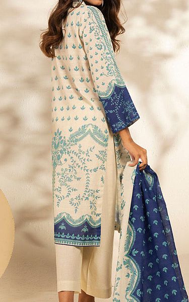 Alkaram Off-white Khaddar Suit | Pakistani Winter Dresses in USA- Image 2