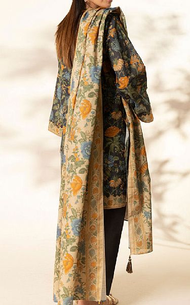 Alkaram Black Khaddar Suit | Pakistani Winter Dresses in USA- Image 2