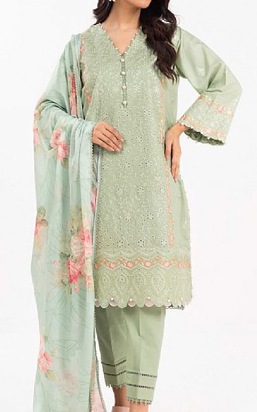 Alkaram Sage Green Lawn Suit | Pakistani Lawn Dress in USA- Image 1