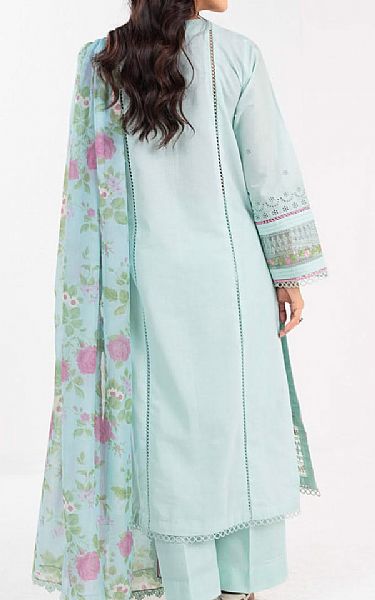 Alkaram Pale Aqua Lawn Suit | Pakistani Lawn Dress in USA- Image 2
