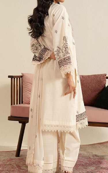 Alkaram Off-white Khaddar Suit | Pakistani Winter Dresses in USA- Image 2