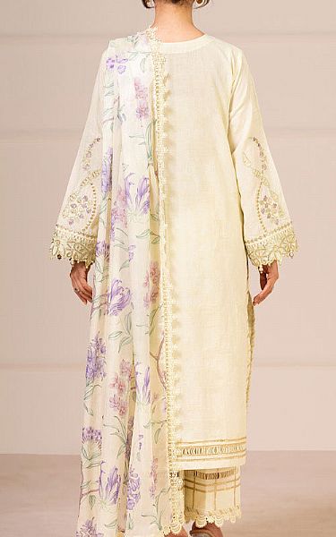 Alkaram Cream Jacquard Suit | Pakistani Lawn Dress in USA- Image 2