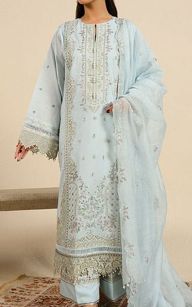 Alkaram Sky Blue Lawn Suit | Pakistani Lawn Dress in USA- Image 1