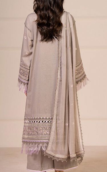 Alkaram Grey Lawn Suit | Pakistani Lawn Dress in USA- Image 2
