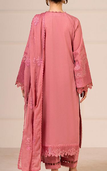 Alkaram Light Coral Lawn Suit | Pakistani Lawn Dress in USA- Image 2