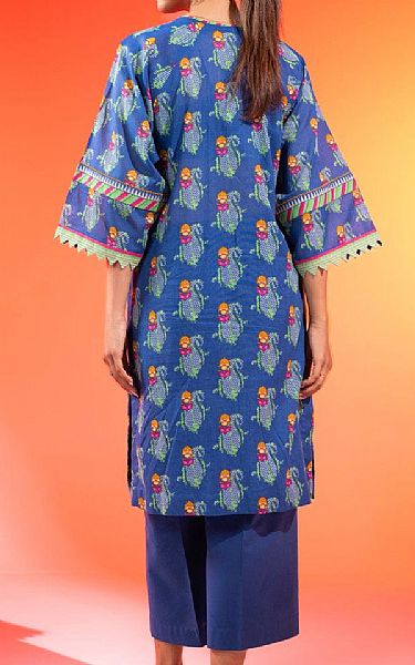 Alkaram Blue Lawn Kurti | Pakistani Lawn Dress in USA- Image 2