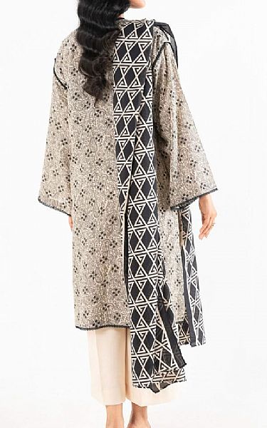 Alkaram Ivory/Black Lawn Suit (2 pcs) | Pakistani Lawn Dress in USA- Image 2