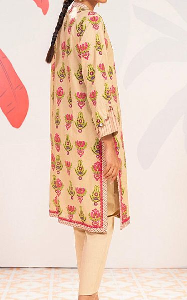Alkaram Ivory Cambric Kurti | Pakistani Lawn Dress in USA- Image 2