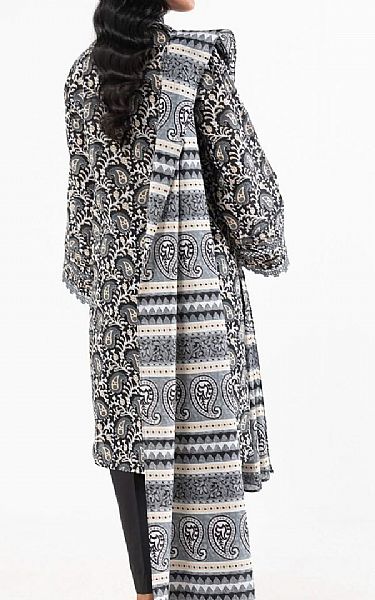 Alkaram Black Lawn Suit (2 pcs) | Pakistani Lawn Dress in USA- Image 2