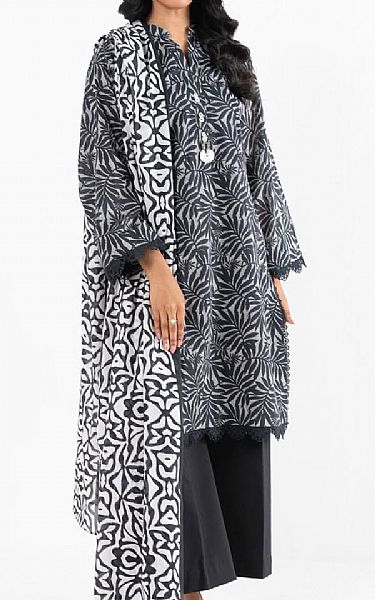 Alkaram Black Lawn Suit (2 pcs) | Pakistani Lawn Dress in USA- Image 1