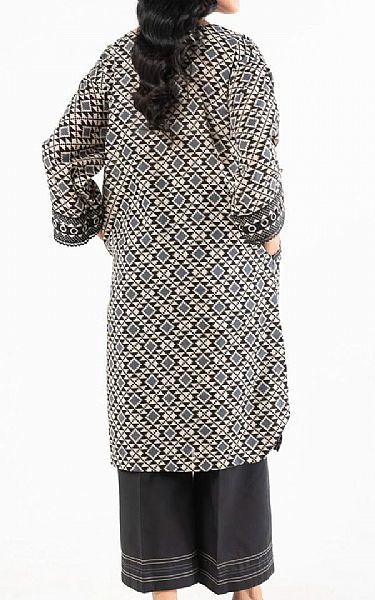 Alkaram Grey Lawn Kurti | Pakistani Lawn Dress in USA- Image 2